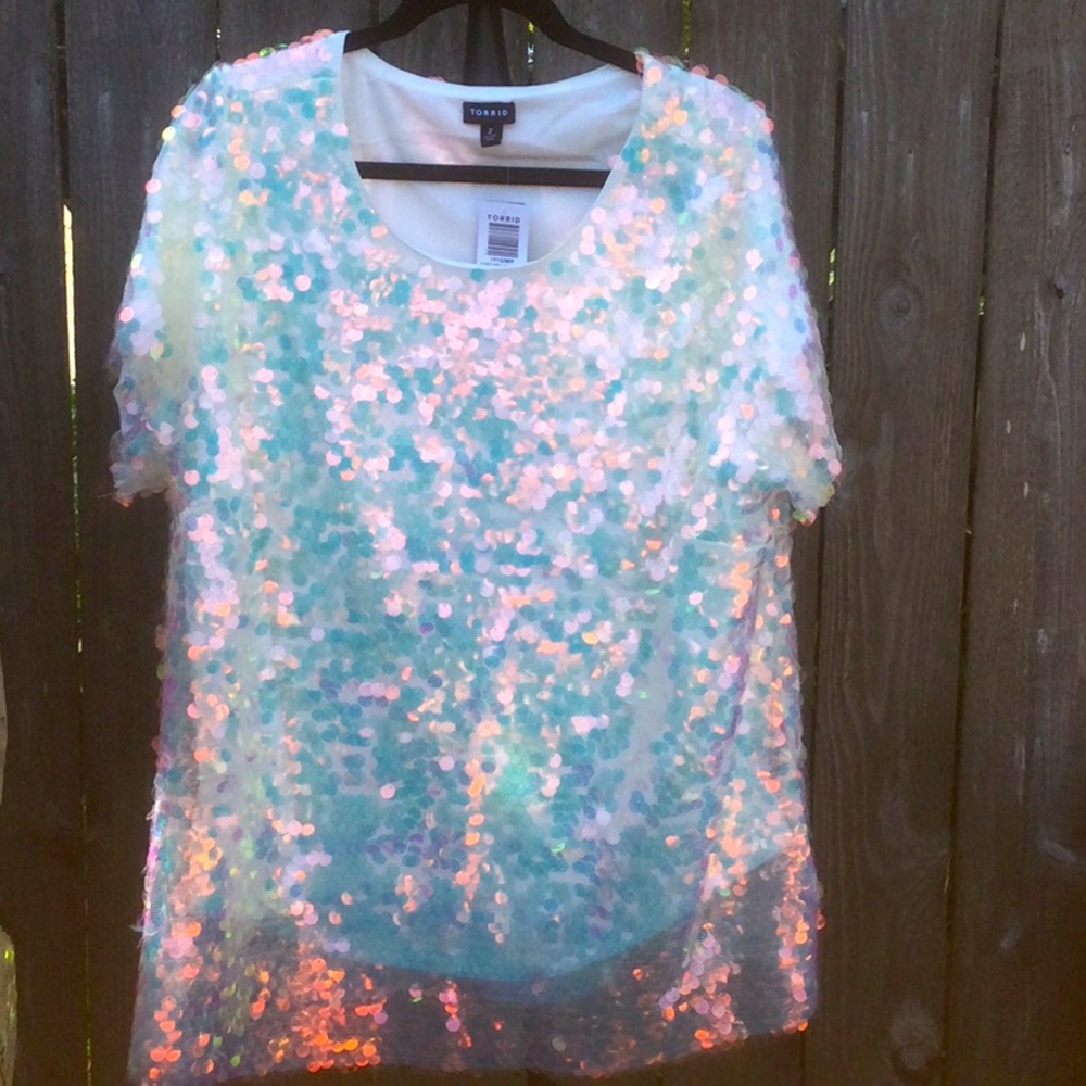 Size 2 Torrid Sequin Top